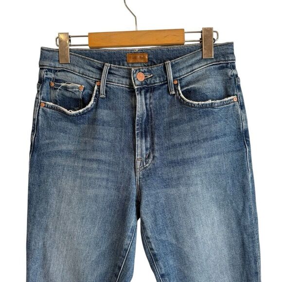 MOTHER The Insider Crop Step Fray Jeans in Scenic Route - Picture 5 of 9